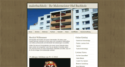 Desktop Screenshot of malerbuchholz.de